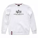Alpha Industries Herren Basic Pullover Sweatshirt, Weiß, XL
