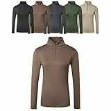 Covalliero - Damen Funktionsshirt Active | Sport Longsleeve mit Stehkragen | Langarm Sportshirt zum Reiten | atmungsaktives & leichtes Reitshirt | Reitbekleidung in Coffee | Größe M