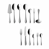 Villeroy & Boch - Mademoiselle Tafelbesteck, Besteckset 68 teilig, Spülmaschinenfest, Rostfrei, Besteck 12 Personen, Besteckset 12 Personen, Essbesteck Set, Messer, Gabel, Löffel, Edelstahl