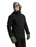 RevolutionRace AccXel Insulated 2L Ski Jacket für Herren, Strapazierfähige und Warme Skijacke mit Recco, Black, M