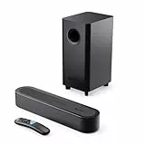 MAJORITY Bowfell Axis Soundbar für tv Geräte | 140W Dolby Audio Soundbar mit Subwoofer | TV Lautsprecher für Fernseher mit HDMI eARC | 2.1 Soundsystem | Bluetooth 5.3 PC Sound Bar