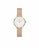 Daniel Wellington Petite Uhr Damen, 24mm Edelstahl (316L) Roségold Damen Uhr