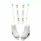 Wichtel Zubehör Schlittschuhe, Puppen Schlittschuhe, Miniatur Weiß Schlittschuhe, Miniatur Schlittschuhe, Wichtel Zubehör Weihnachten, Miniatur-Zubehör im Maßstab 1:12 für Rollenspiele (B)