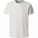 Pepe Jeans Original Basic 3n T-Shirt, Weiß (gebrochenes Weiß), M Herren, Weiß (Schmutzweiß), Medium
