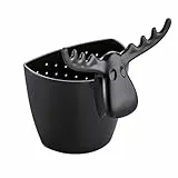 Koziol RUDOLF Teesieb für losen Tee | für eine Tassenportion | zum Einhängen | biozirkulärer Kunststoff, spülmaschinengeeignet, spülmaschinengeeignet, Küche, Haushalt, gedeckter Tisch (cosmos black)