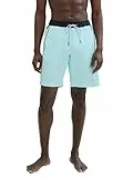 TOM TAILOR Herren Basic Badehose mit Logo, caribbean turquoise, L