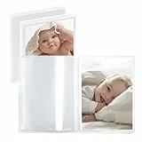 Vienrose Baby Fotoalbum 10x15 Einsteckalbum 3er Set – Transparent – Fotoalbum Hochzeit & Familienalbum zum Selbstgestalten