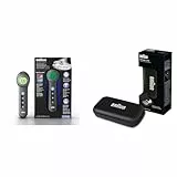 Braun No touch + touch Thermometer mit Age Precision schwarz, BNT400 & Braun Protective Aufbewahrungstasche für ThermoScan Ohrthermometer