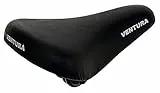 Ventura ASA Kids Kindersattel, Kinderfahrrad Sattel, Sattel für Kinder, 206x153mm, für 12 Zoll bis 16 Zoll, inkl. Klemme für Kerzensattelstütze, schwarz