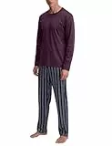 CALIDA Relax Streamline Pyjama, lang Herren, aus 100% Baumwolle