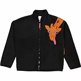 Fred's World by Green Cotton Unisex Fleece Giraffe Jacket, Black, 86