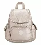 Kipling CITY PACK MINI Kleiner Rucksack, Metallic Glow (Silber)
