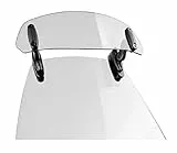 Puig 6320W Multiverstellbarer Clip-on Windabweiser für Motorradscheiben mit Positionsverstellung und robustem Design zur Verbesserung des aerodynamischen Schutzes, Transparent