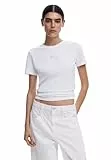 Desigual Damen 25SWTK15 T-Shirt, White, XS