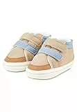 Sterntaler Baby Schuhe Farbmix – Babyschuhe aus Kunstleder mit Klettverschluss und rutschfester Sternensohle, Frottee-Innenfutter – Beige, Größe 18