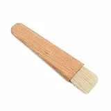 TOPINCN Holzbackpinsel zum Backen, hitzebeständig, Gebäck, Grillen, Marinade, Kuchen, Fleisch, Desserts, Ölsauce, Butter, Kochwerkzeug (flacher Griff)
