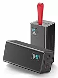 Upgrade Power Bank 90000mAh, große powerbank, Externer Handyakku PD 30W Schnell Aufladende Powerbank, USB C 5 Ausgängen & 2 Eingängen mit LED Display Tragbares Ladegerät für iPhone,Camping, Outdoor