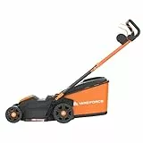 Yard Force LM C40B Akku Rasenmäher 40 V (2 × 20 V 4 Ah) | 40 cm Schnittbreite | 3-in-1 Mähen/Mulchen/Auffangen | 7-Fach Höhenverstellung 25-75 mm | 45 L Fangkorb, Hinterwalze, Dual-Ladegerät