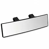 QWORK® Auto Rückspiegel, Panorama Innenspiegel zum Anklipsen, für Auto, SUV, Truck, 30 x 8 cm