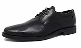 LLOYD Herren Schnürhalbschuhe Nevio, Männer Businessschuhe,Derby,Derby,schnürung,Office,büro,Freizeit,maennlich,Men's,Men,SCHWARZ,44 EU / 9.5 UK