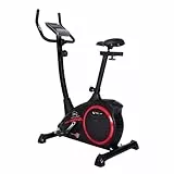 Christopeit Heimtrainer AL 1 Fahrrad Ergometer, leiser Hometrainer, 8-Stufig, bis 150kg, 9kg Magnet-Bremssystem, LCD-Display, Transportrollen