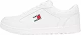 Tommy Jeans Herren Cupsole Sneaker Long Lace zum Schnüren, Weiß (Ecru), 43