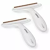 Duronic MFS2 Fusselentferner, Tragbarer Fusselrasierer mit 2 Funktionen, Bürste gegen Tierhaare, 2 Stück Teppichschaber mit ergonomischem Griff, Für Polstermöbel, Wäsche und Fellpflege geeignet