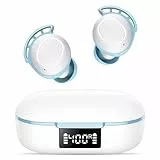FAMOO Kopfhörer in Ear, Bluetooth 5.3 Kabellos, 42 Stunden Spielzeit mit Ladeetui, LED-Anzeige, Comfort Fit, IPX8 wasserdichte Ohrhörer, Tiefer Bass for Sport