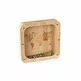 Industor® Spardose Holz - Geld Organizer für Kinder und Erwachsene - Spardose Kinder und Spardose Deko