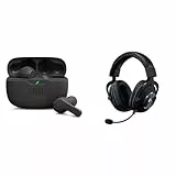 JBL Wave Beam – Kabellose In-Ear Ohrhörer mit IP54 und IPX2 Wasserdichtigkeit In Schwarz & Logitech G PRO X Gamer Over-Ear Headset mit Blue VO!CE Mikrofon