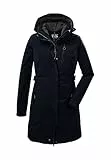 Killtec Damen Parka Funktionsparka mit abzippbarer Kapuze KOW 165 WMN PRK wasserdicht, Winddicht, atmungsaktiv 00814-dunkelnavy 48