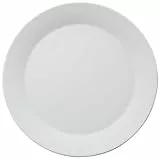 Thomas Tric Speiseteller, Rund, Ø 27 cm, H 1,8 cm Porzellan, Weiß, Teller mit Rand, Spülmaschinenfest, Mikrowellengeeignet, Tric verkörpert die ideale Verbindung von Stil und Qualität