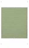 GARDINIA EASYFIX Plissee Greta zum Klemmen, Blickdichtes Faltrollo, Alle Montage-Teile inklusive, Mintgrün, 90 x 130 cm (BxH)