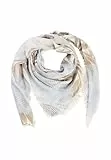 camel active Damen Schal mit Print Hellblau, womenswear-OS