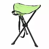 Alomejor Outdoor Stativhocker 200 Kg Tragender 3 Bein Stativstuhl Tragbarer Faltbarer Stuhl Zum Angeln Camping Picknicks(Grün)