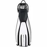 Mares Erwachsene Flossen mit Riemen Fins Avanti Quattro Plus, Weiß, XL, 410003
