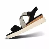 Salamander Damen Keilsandalen, Frauen Sandalette,Freizeitschuhe,offene Schuhe,Strandschuhe,Keilsandaletten,Keilabsatz,schwarz (1000),38 EU / 5 UK