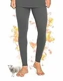 YESWEL 100% Merino Unterhosen Männer Lange 250g/m², Merinowolle Thermohose Herren, Warme Thermounterwäsche Leggings, Funktionswäsche Unterwäsche für Winter & Ski (Dunkelgrau, L)