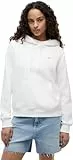 Tommy Jeans Damen Tjw Reg Flag Hoodie Dw0dw19958 Pullover-Kapuzenpulli, Weiß (White), M EU