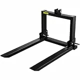 VEVOR 3-Punkt-Palettengabel, 907 kg Kapazität Traktor Palettengabeln, 104,1 cm Schnellkupplung Aufsätze für Kategorie 1 oder 2 Traktor, Skid Steer Loader