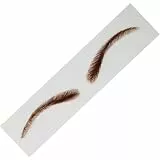 XXL Lashes - Echthaar-Augenbrauen zum Aufkleben, künstliche Augenbrauen handgemacht (brown)