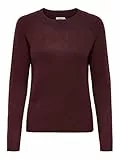 ONLY Damen Pullover Strickpullover ONLRICA Life 15204279 ,Zinfandel ,L
