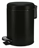 Kleine Wolke Kosmetikeimer One, Farbe: Schwarz, Material: Edelstahl/PP, Größe: Eimer 3 Liter 16,8 cm x 25 cm