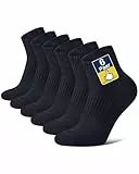 Niofind Sneaker Socken für Herren & Damen, Quarter Socken aus Baumwolle, Atmungsaktiv & Gepolstert als Sportsocken und Laufsocken, Ideal für Fitness, Radfahren & Arbeit