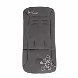 hauck Disney Sitzauflage für Buggys Kinderwagen & Fahrradanhängern aus Atmungsaktiver, Weicher Baumwolle, Einfache Befestigung, für Sommer & Winter (Pushchair Seat Liner, Mickey Mouse Black)