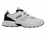 K-Swiss Herren FARIO LTH Sneaker, White/Black/Mars Red, 42 EU
