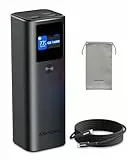 AsperX Laptop Powerbank,Power Bank 27600mAh,PD3.1 2X 140W USB-C Ports Schnellladung,Tragbar Alulegierung Externe Handyakkus mit TFT Dispaly, Akkupack für iPhone17/16/15, Galaxy, MacBook