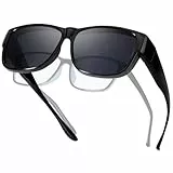 Myiaur Überzieh Sonnenbrille für Herren Polarisiert mit UV400 Schutz, für Brillenträger, Autofahren, Alltag & Strand
