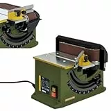 Proxxon 27030 Tischbandschleifer elektrischer Bandschleifer TB50 400 m/min für Holz, NE-Metalle, Stahl, Kunststoff 230 Volt