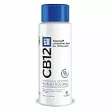 CB12 Mundspülung: Mundwasser mit Zinkacetat & Chlorhexidin gegen schlechten Atem & Mundgeruch für 12 Stunden, Geschmack Minze, alkoholfrei, 250 ml